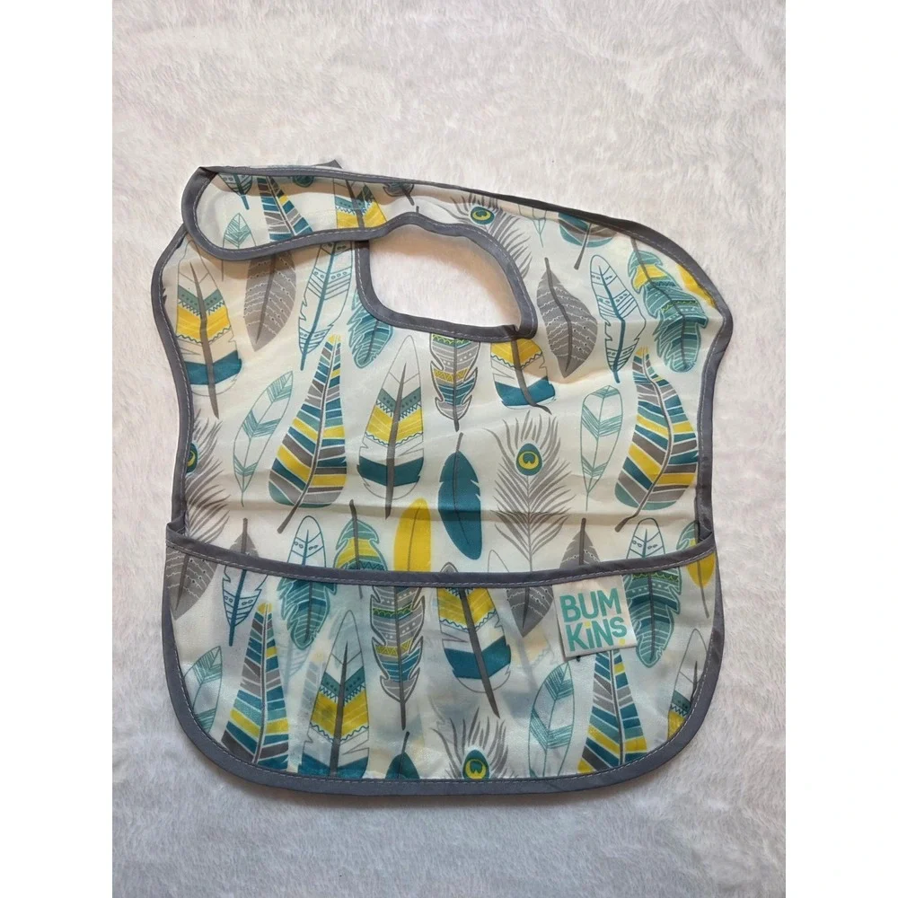 M340 Bumkins Baby Bibs Burp Cloths Pacifier Clip Lot 12pc Baby Feed Accessories